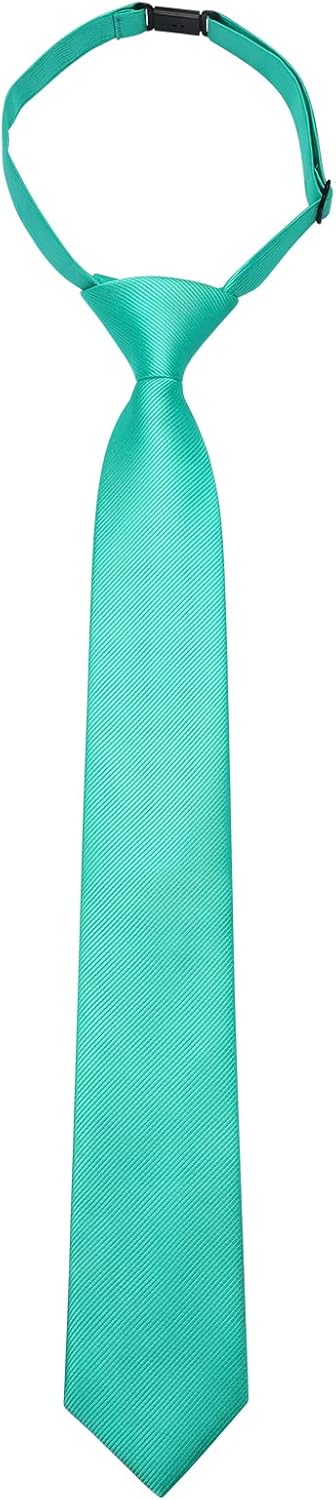 Enlision Boys Ties Solid Color Pre-Tied Kids Necktie