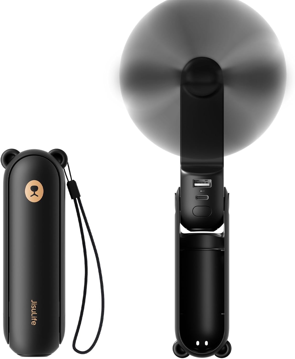 JISULIFE Handheld Mini Fan with Power Bank