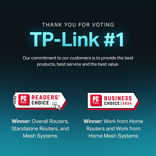 TP-Link AX1800 WiFi 6 Router – Dual Band, Gigabit, Alexa Compatible