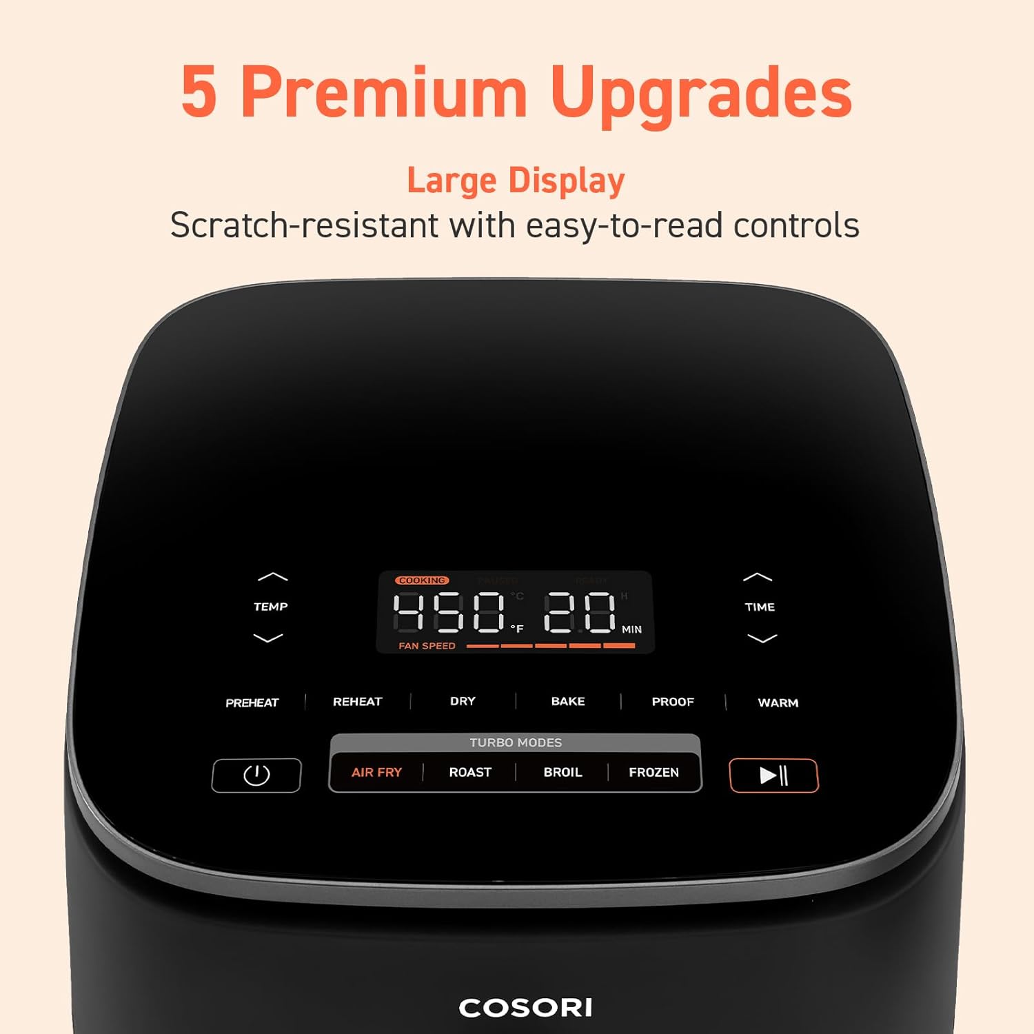 COSORI 6Qt Air Fryer 9-in-1 TurboBlaze