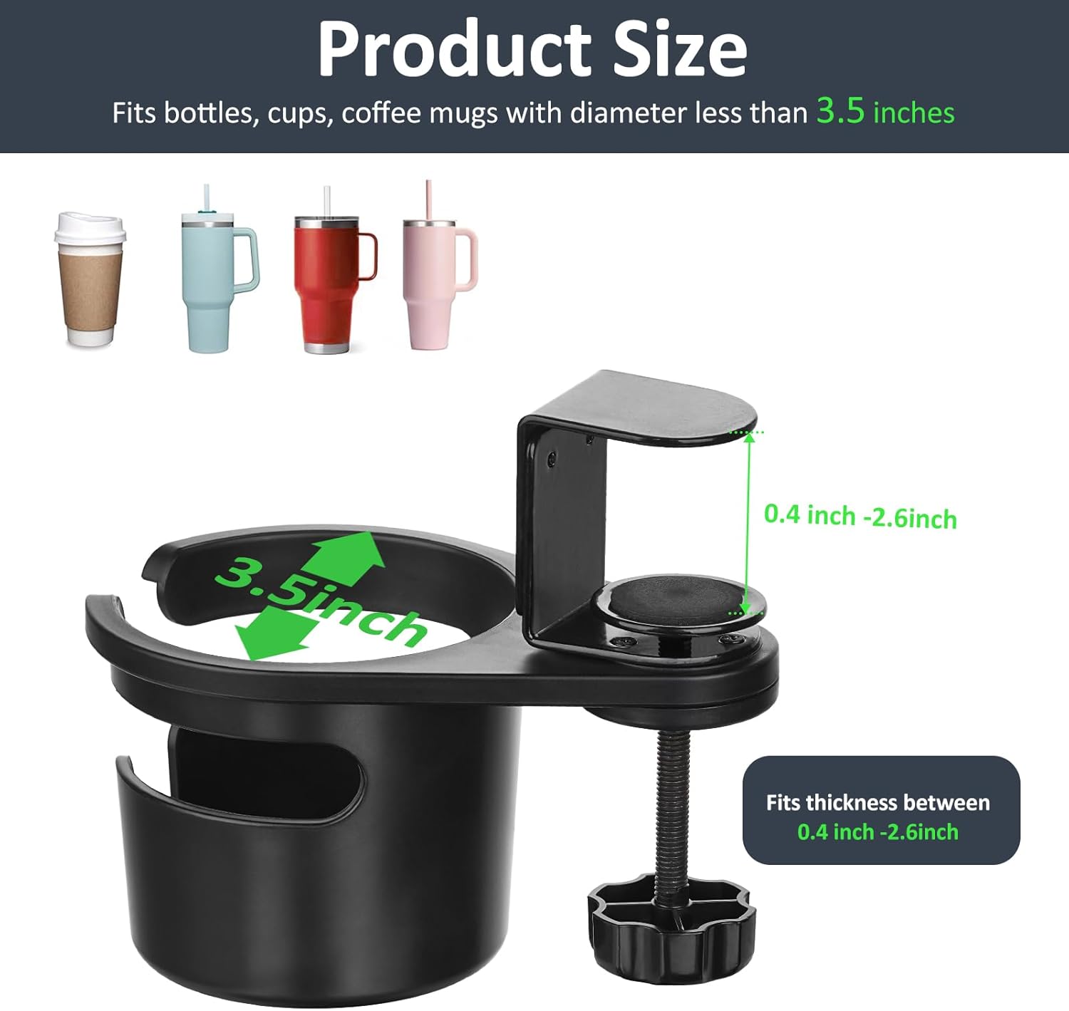 MYITYARD Rotatable Drink Holder Stand