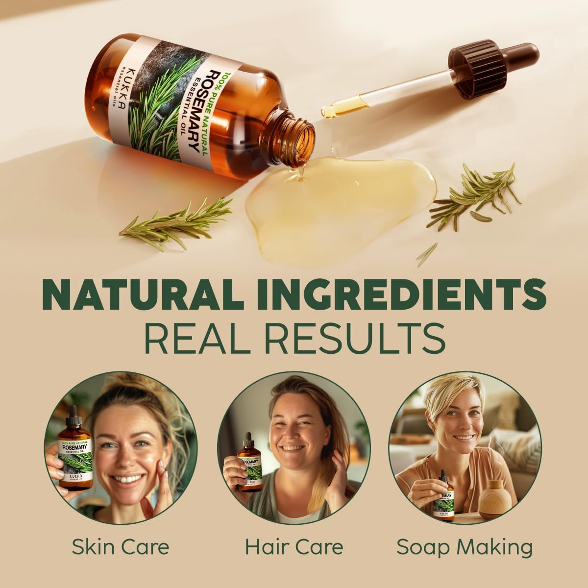 "100% Pure Rosemary Oil for Hair Growth