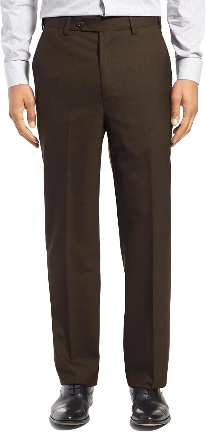 Men's Cozy Hidden Expandable Waist Dress Pants