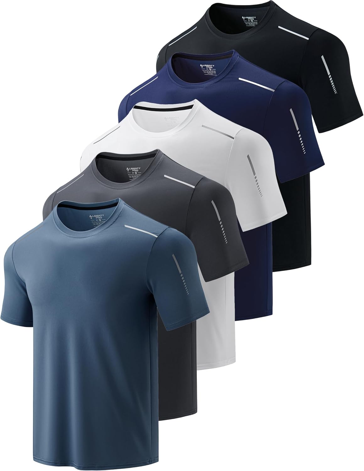 Men’s Active Quick Dry Crew Neck T Shirts