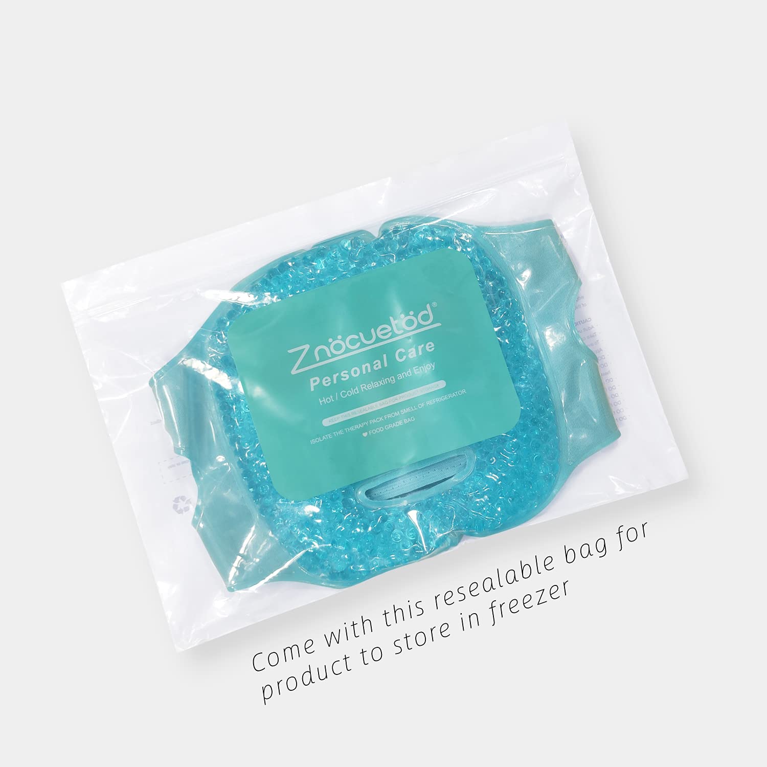ZNÖCUETÖD Cold Face Eye Mask Ice Pack Reduce Facial Puff