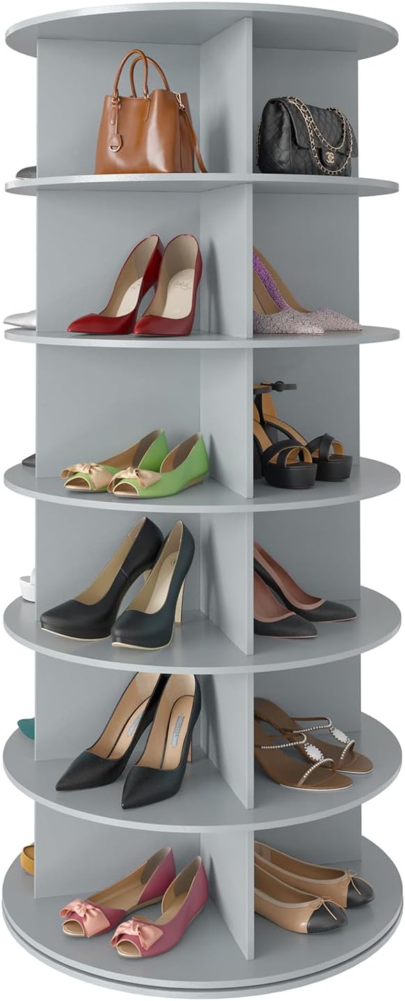 SpaceAid 7 Tier Rotating Shoe Rack Tower