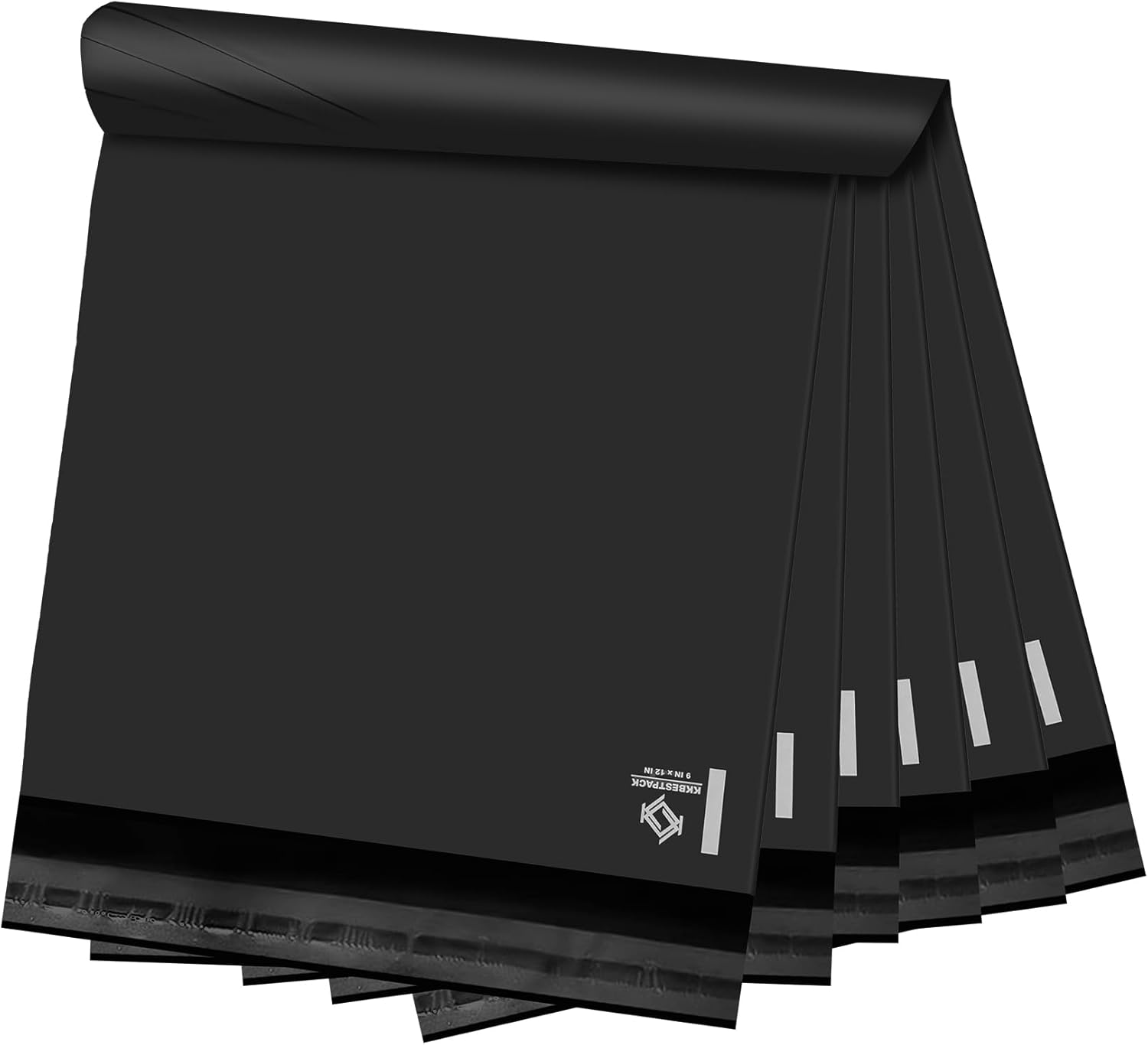 KKBESTPACK Black Packaging Envelopes 10x13