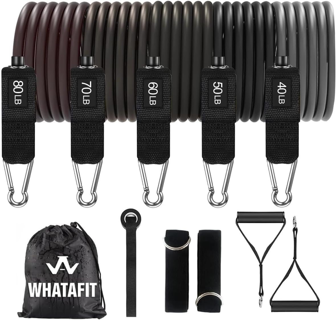 Exercise Bands with Handles for Home Gym