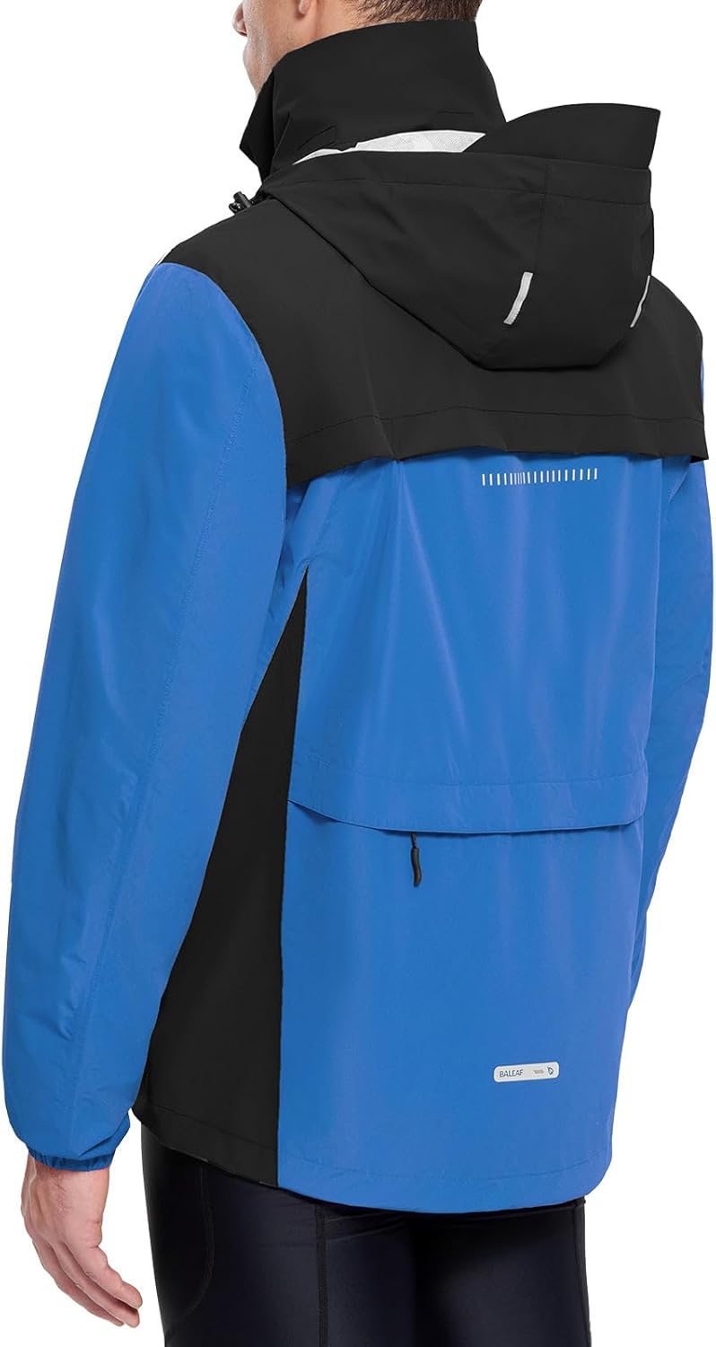 baleaf Men's Rain Jacket Waterproof Windbreaker