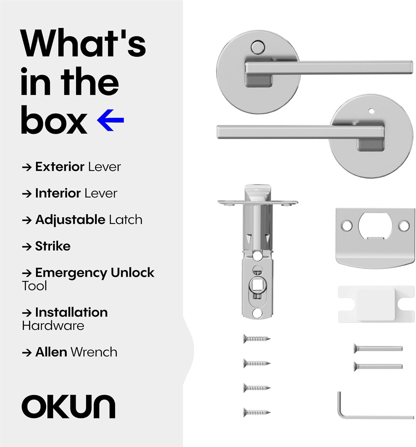 Bedroom Bathroom Privacy Lever Handle