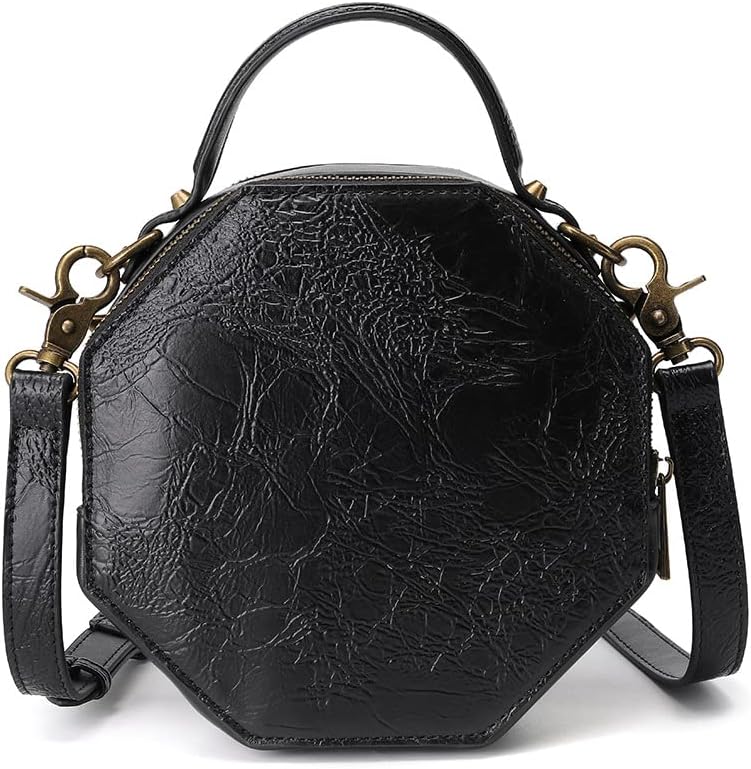 Messenger Bag Leather Retro Briefcase Shoulder Purse