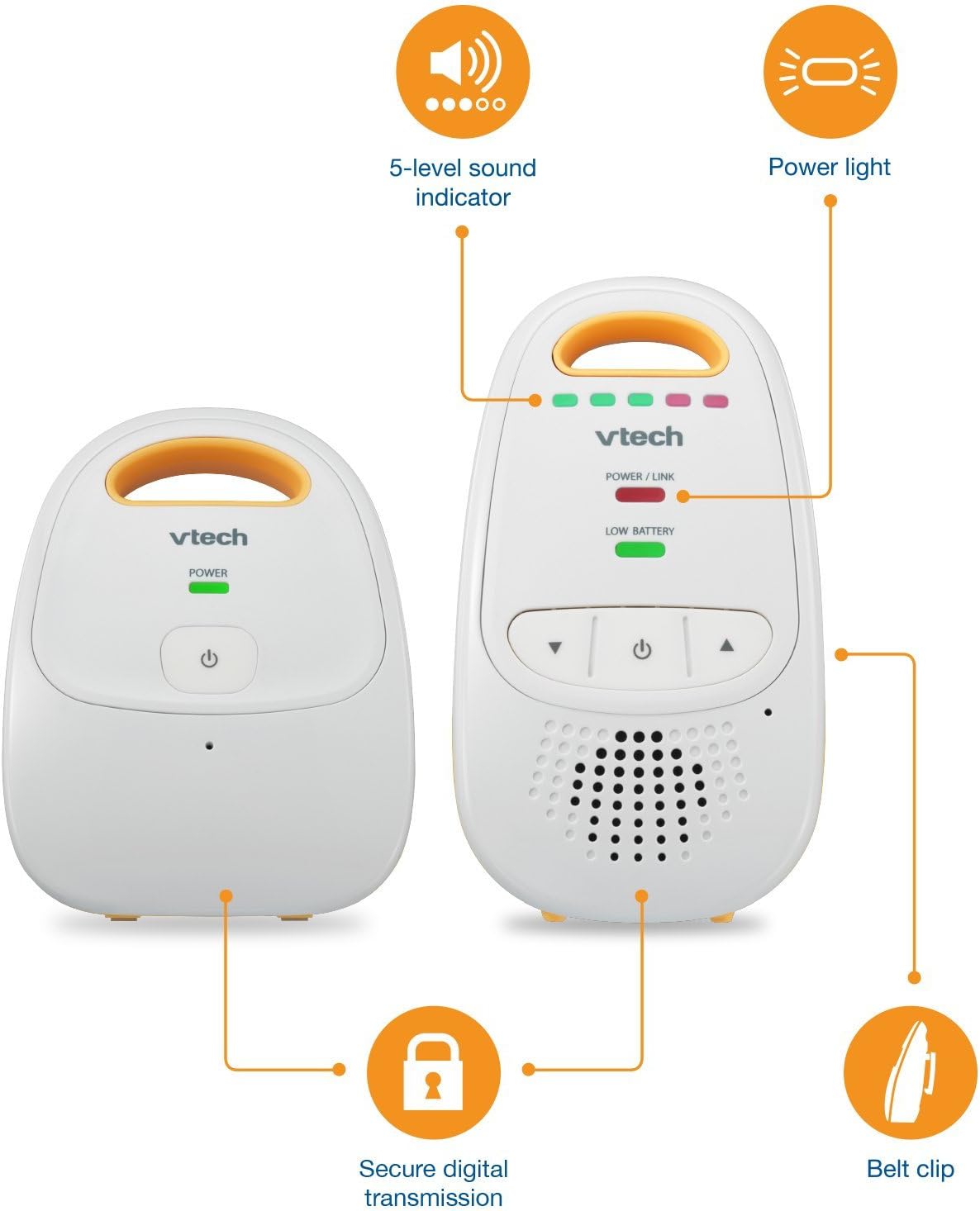 VTech Upgraded Audio Baby Monitor