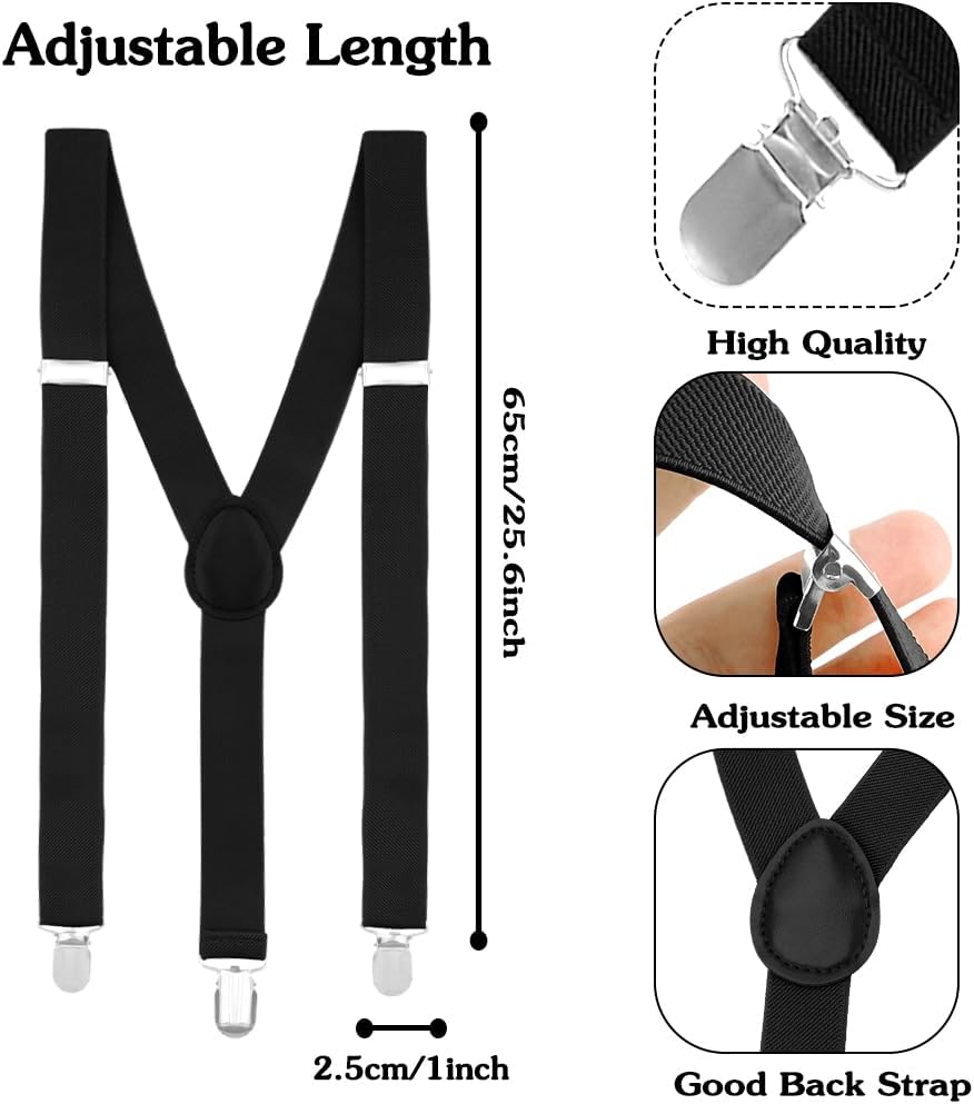 Suspenders for Boys and Girls,Elastic Y-Back Design