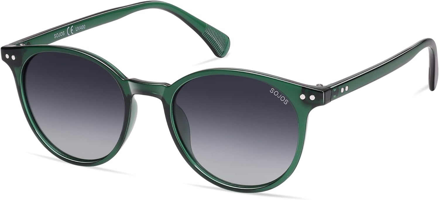 SOJOS Small Round Polarized Sunglasses