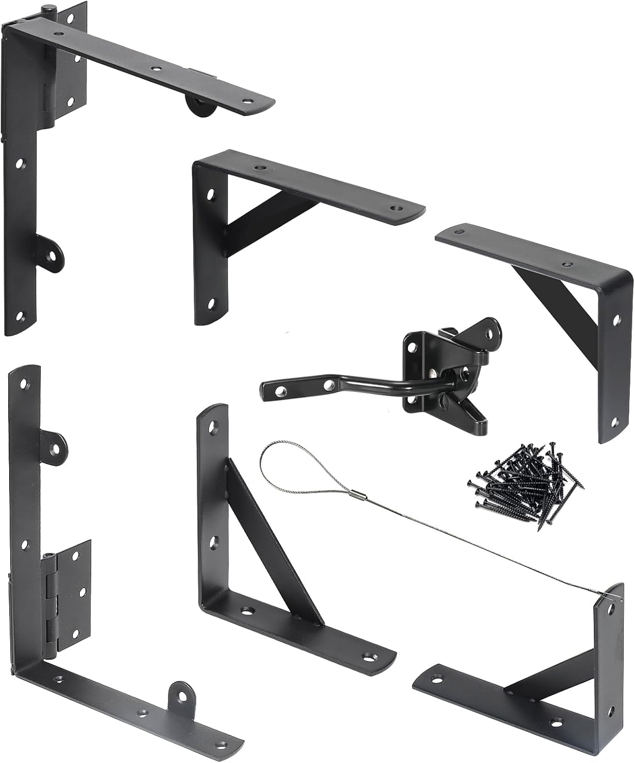 Fence Gate Kit Gate Hardware 2 Set Anti Sag Gate Kit