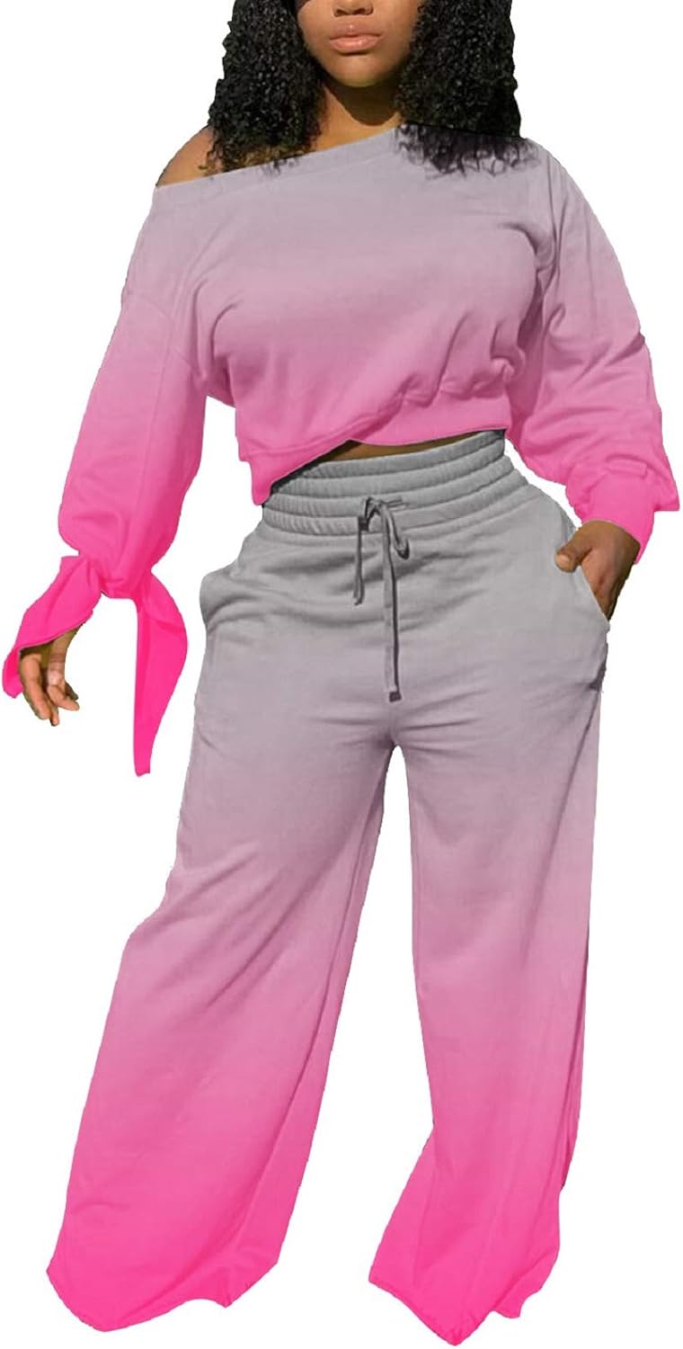 TOLENY Two Piece Sweater Pants Loungewear