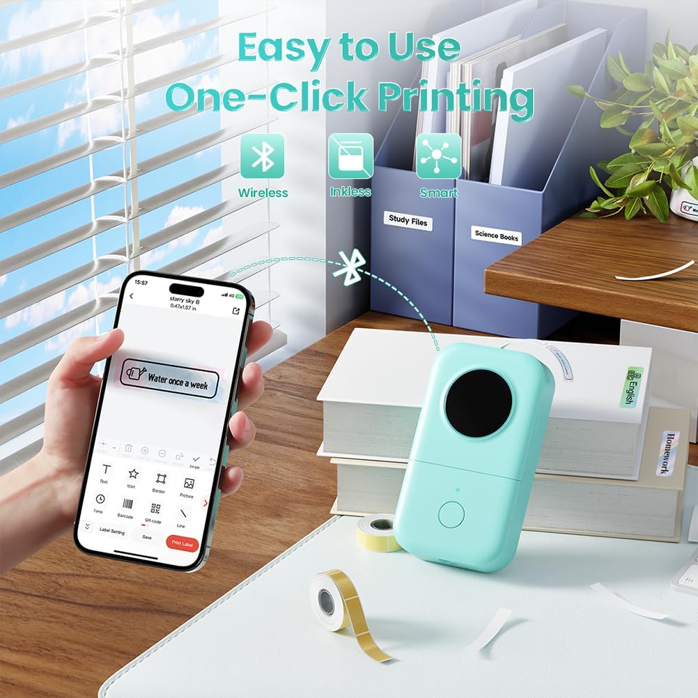 Phomemo D30 Bluetooth Portable Mini Label Printer