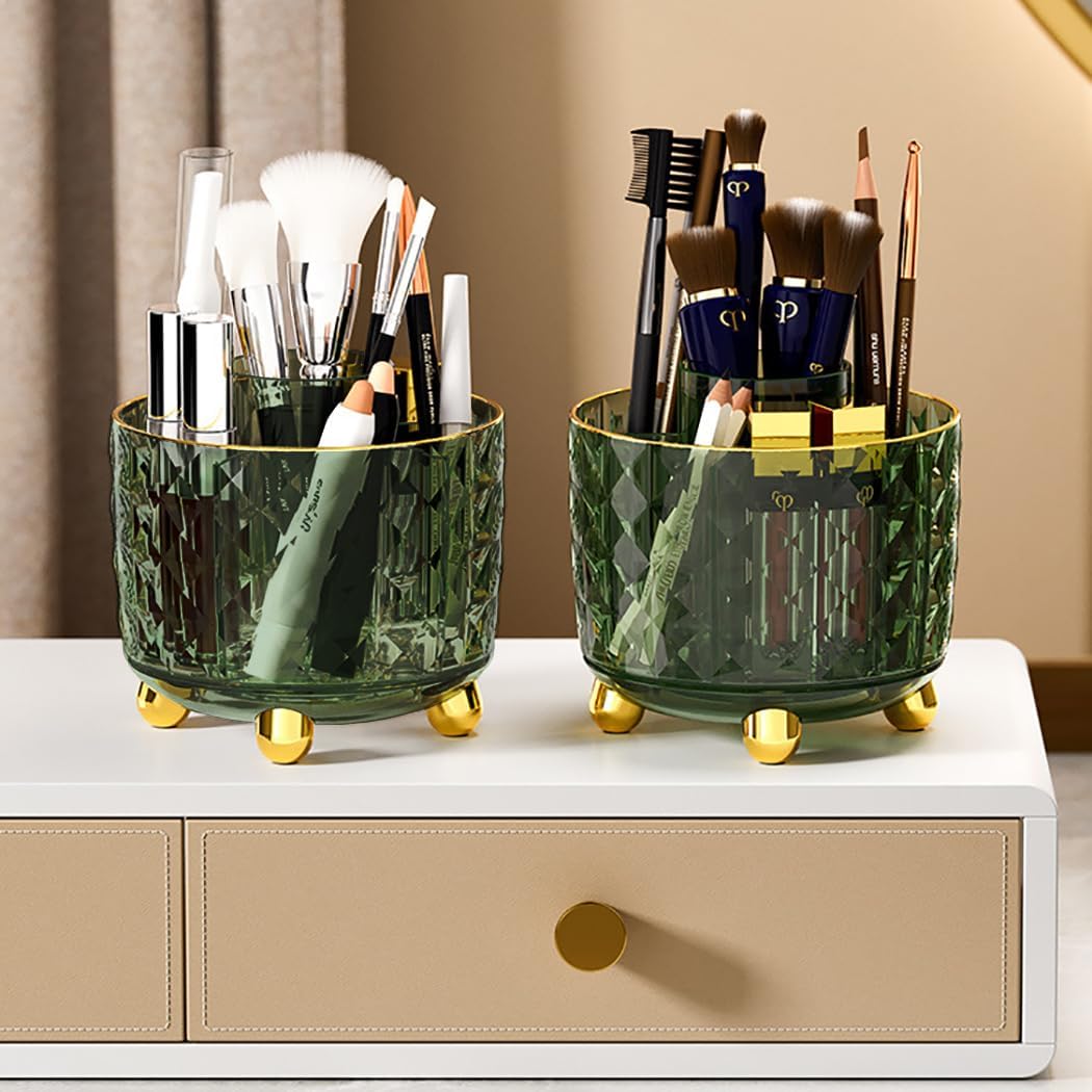 Dark Green Pen Pencil Holder for Desk