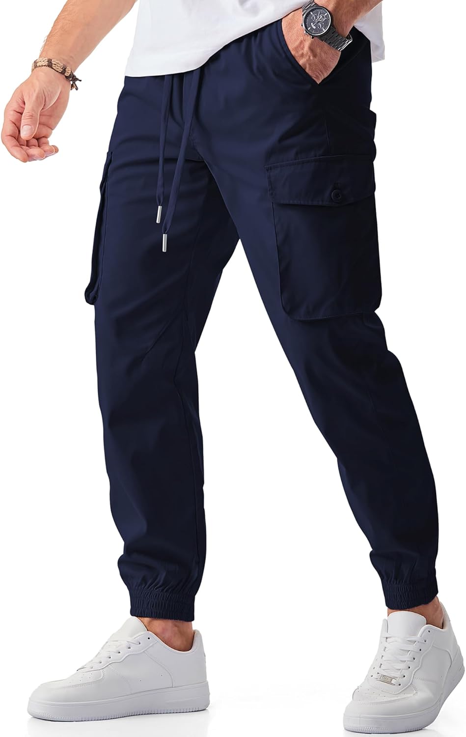 JMIERR Men's Casual Cargo Joggers Pants