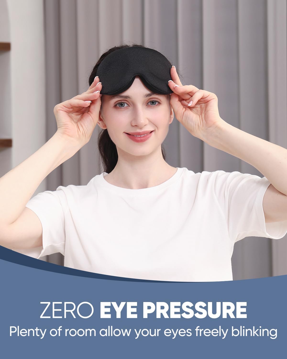 MZOO 3D Sleep Eye Mask Travel Blindfold