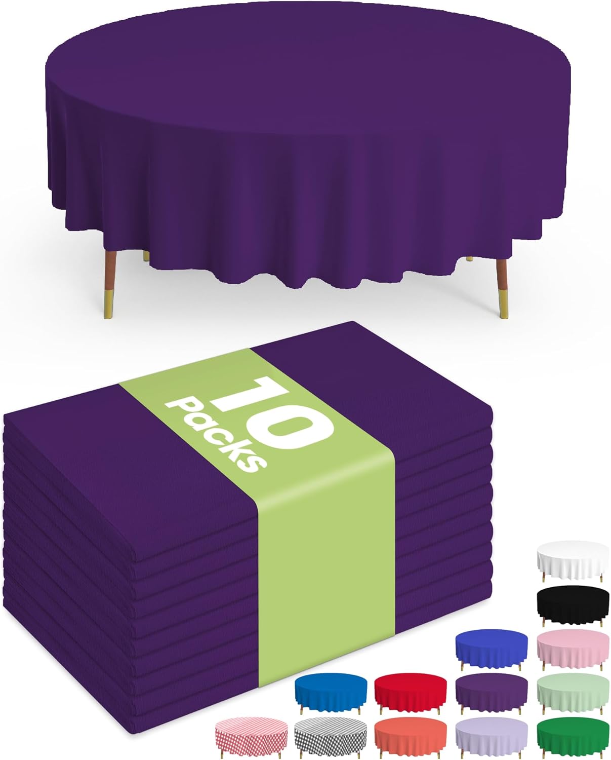 Pureegg Disposable Plastic Tablecloths