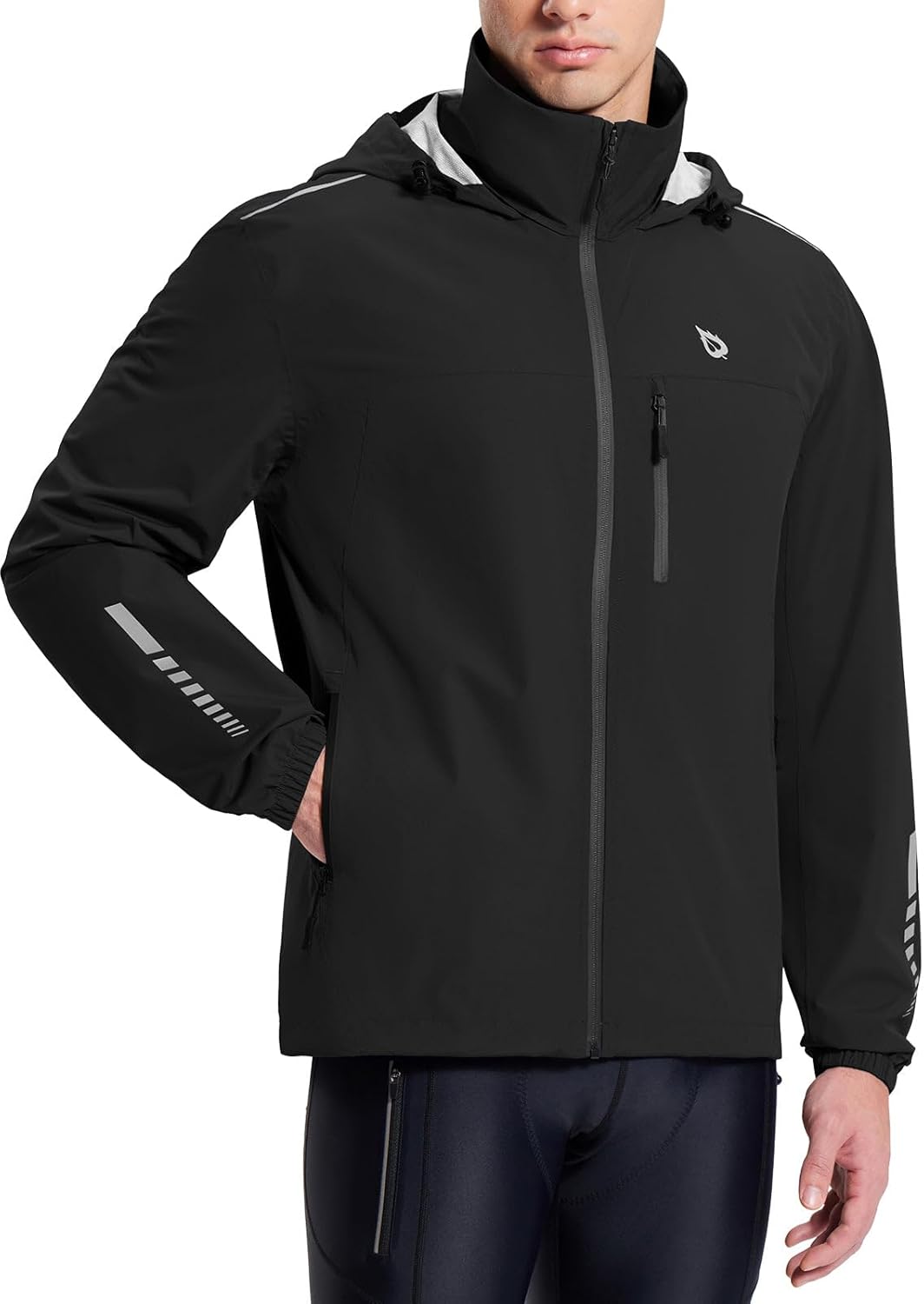 baleaf Men's Rain Jacket Waterproof Windbreaker