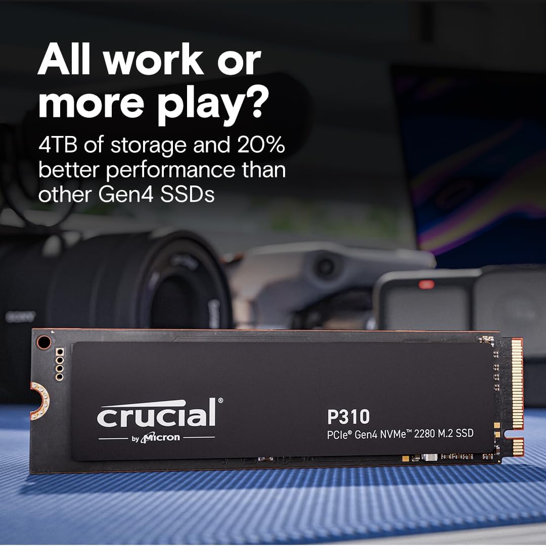 Crucial P310 1TB NVMe M.2 PCIe Gen4 SSD