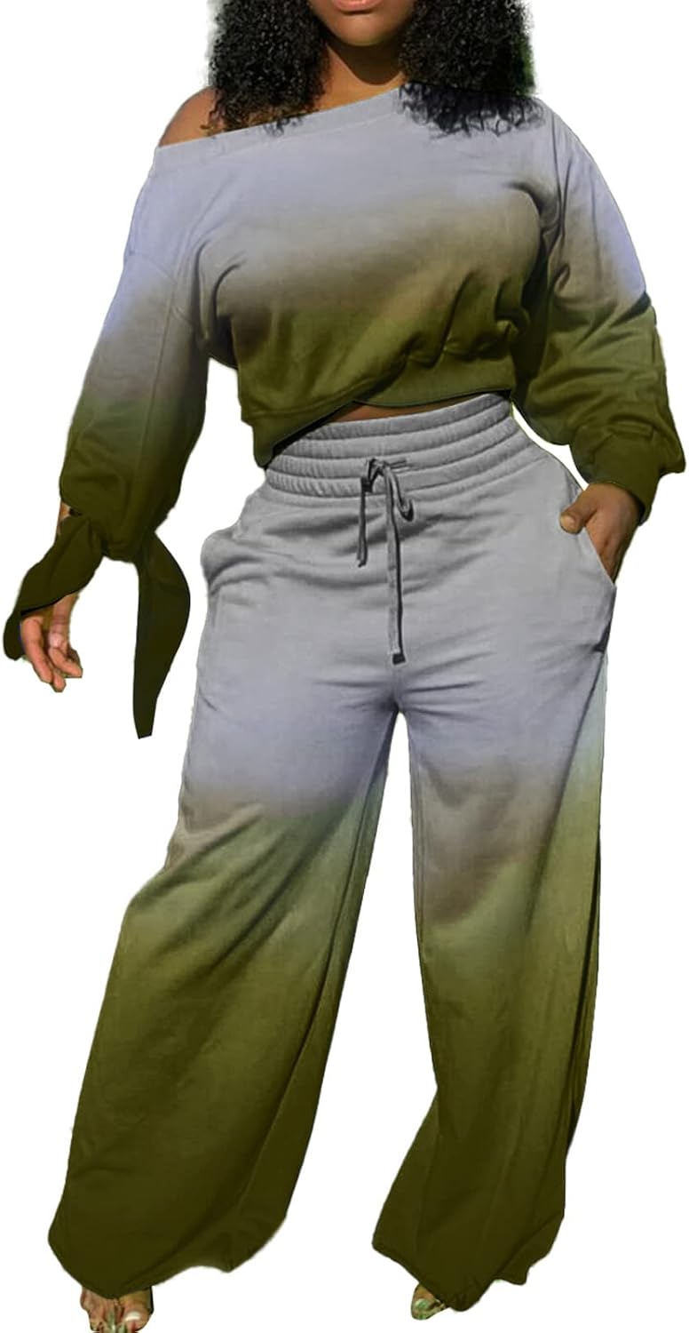 TOLENY Two Piece Sweater Pants Loungewear