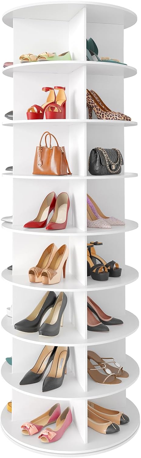 SpaceAid 7 Tier Rotating Shoe Rack Tower
