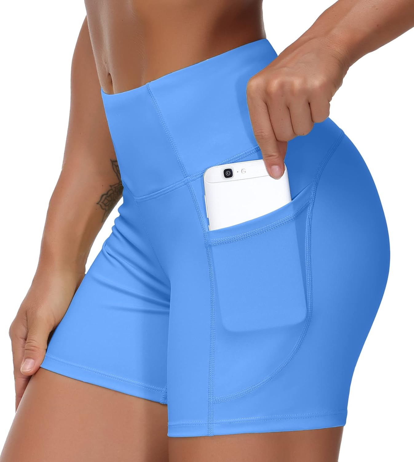 THE GYM Women's High-Waist Workout Shorts