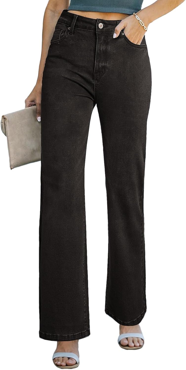 Sidefeel Women's Wide Leg Jeans Pants
