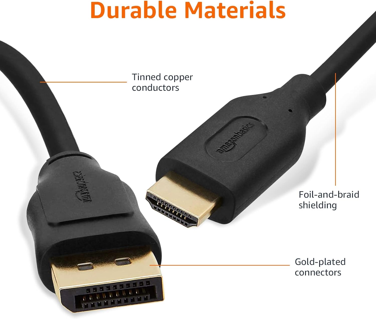 Amazon Basics DisplayPort to HDMI Cable