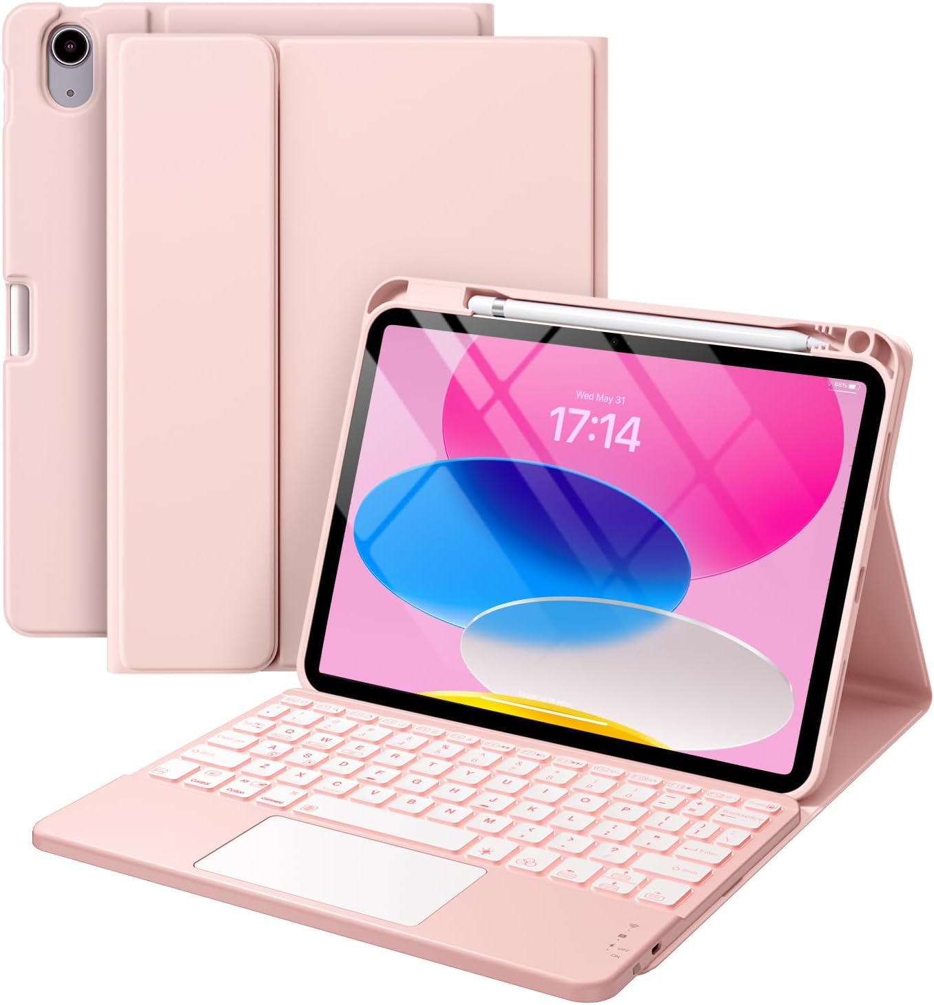 Harvopu Compatible for iPad 11th 10th Generation Case with Keyboard