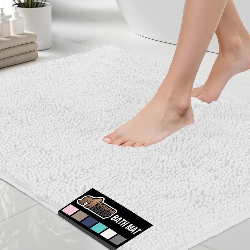 GORILLA GRIP Chenille Bath Rug