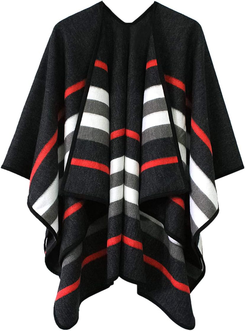 Vintage Pattern Poncho Cape for Women
