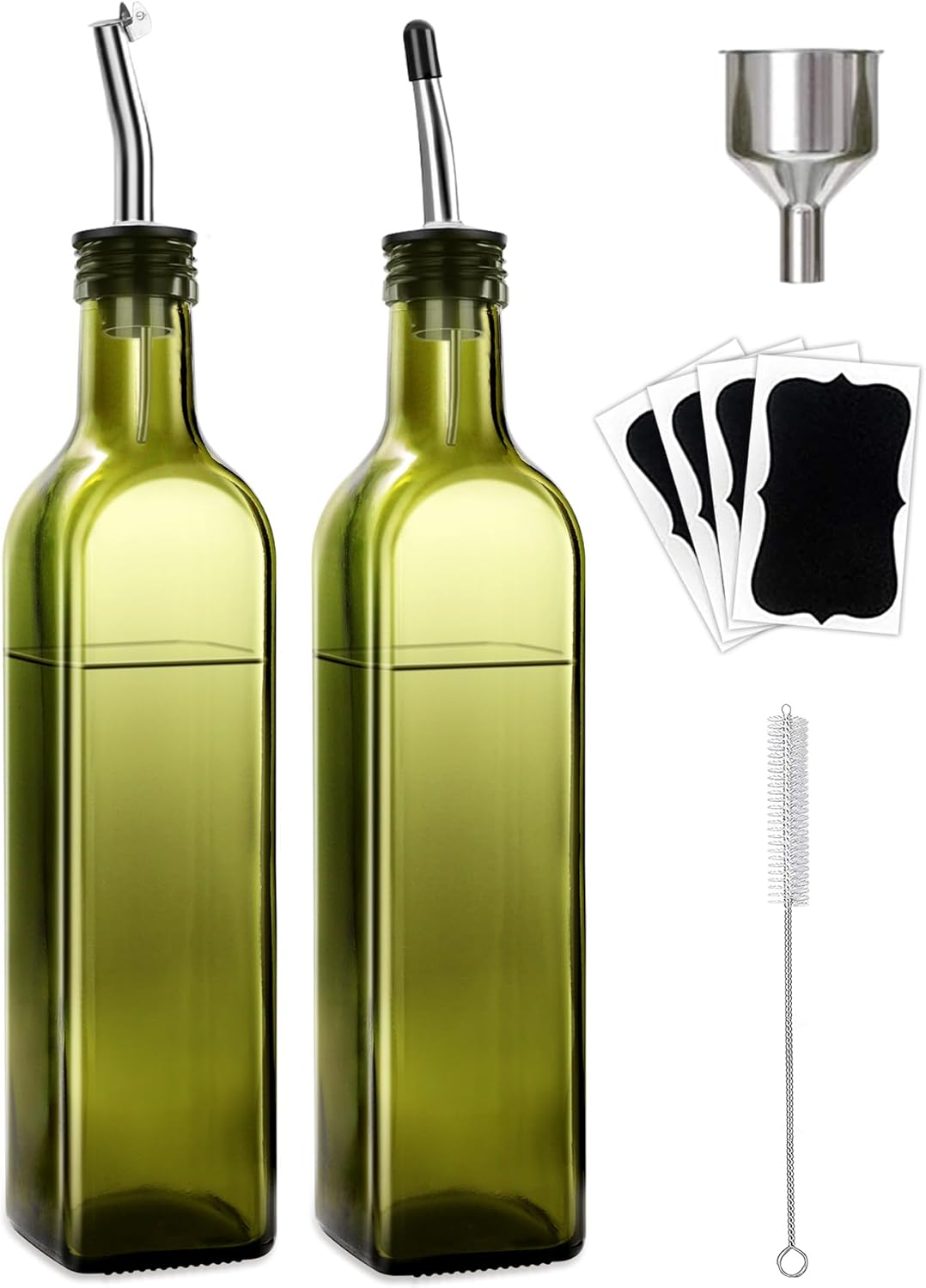 Glass Olive Oil and Vinegar Dispenser Set