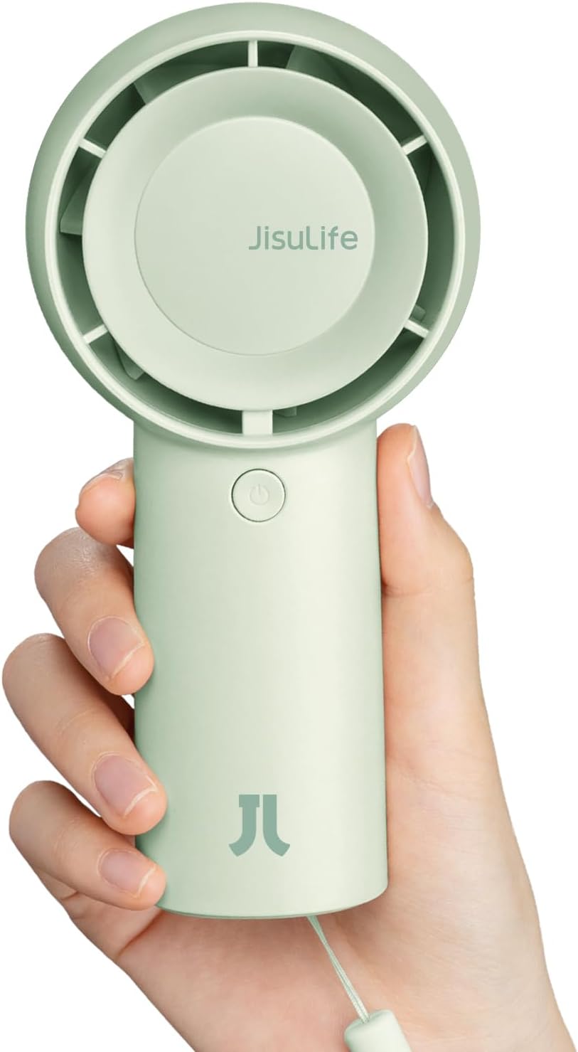 JISULIFE Portable Turbo Fan, 4000mAh USB Rechargeable