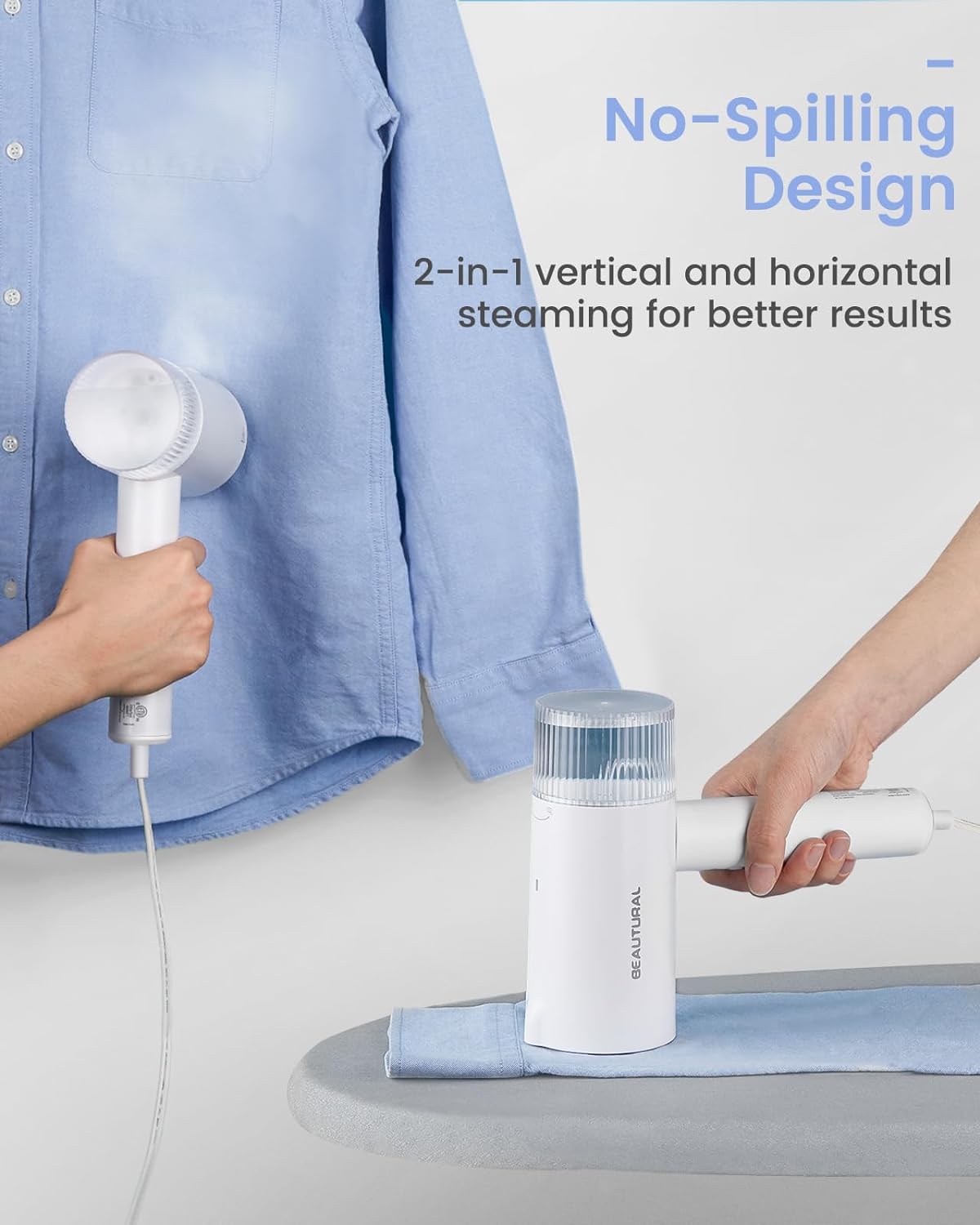 BEAUTURAL Portable Clothes Steamer