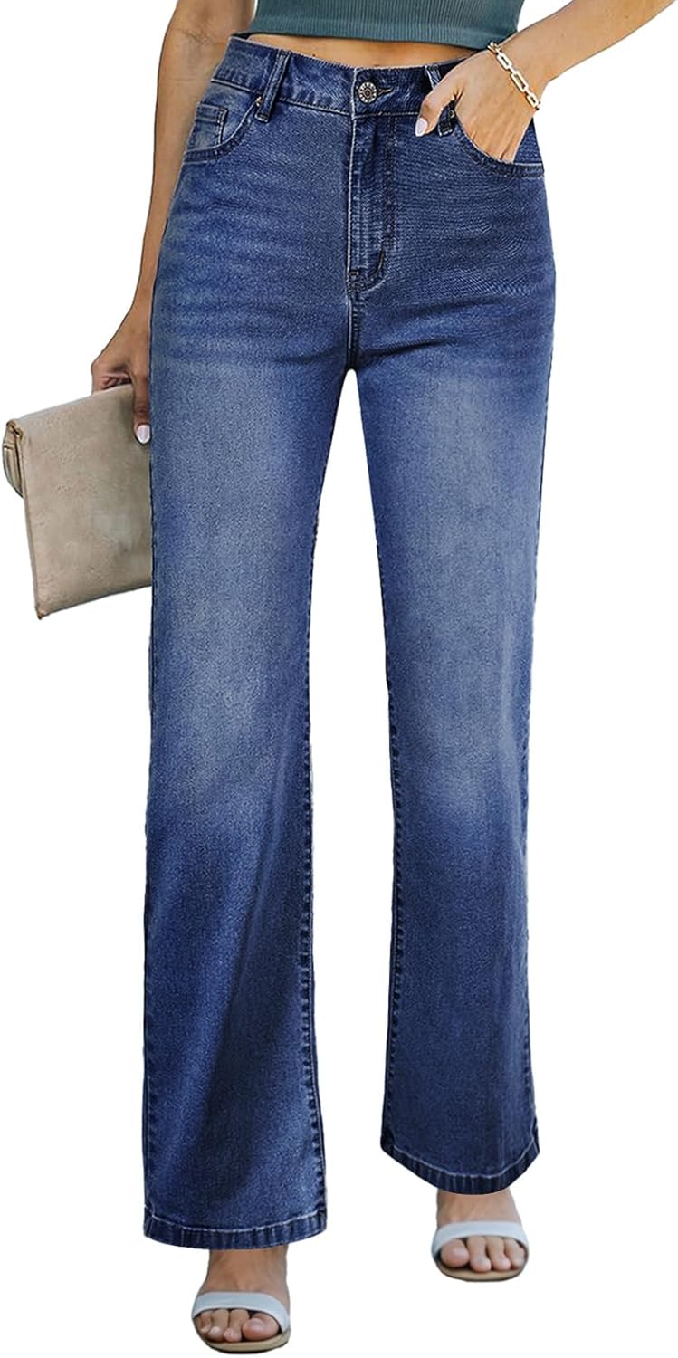 Sidefeel Women's Wide Leg Jeans Pants