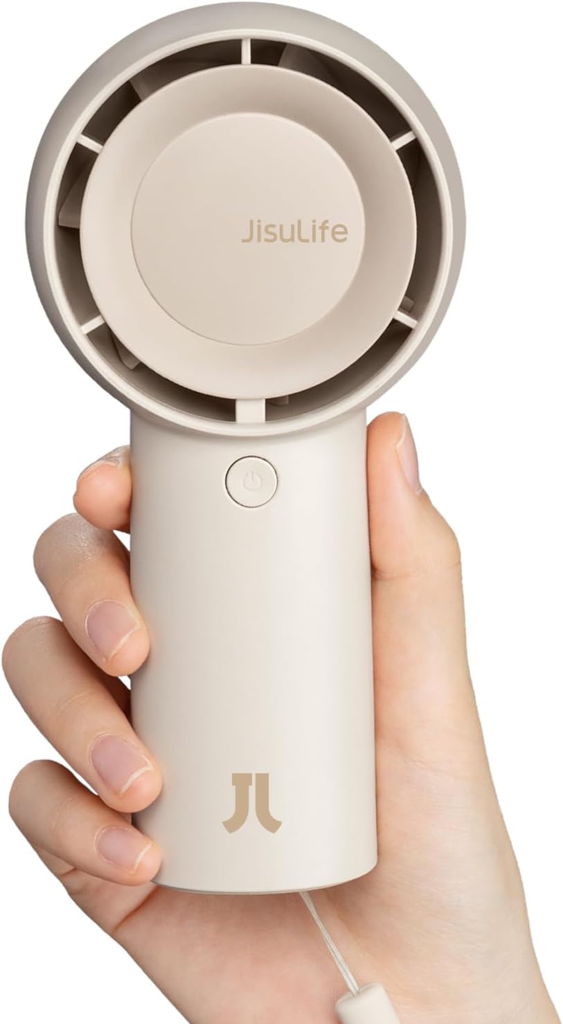 JISULIFE Portable Turbo Fan, 4000mAh USB Rechargeable