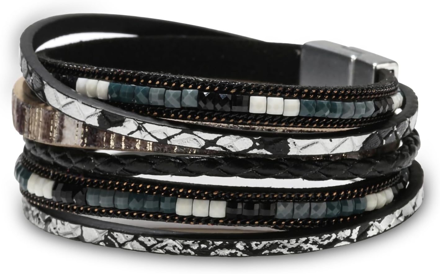 Fesciory Boho Leather Wrap Bracelet Women