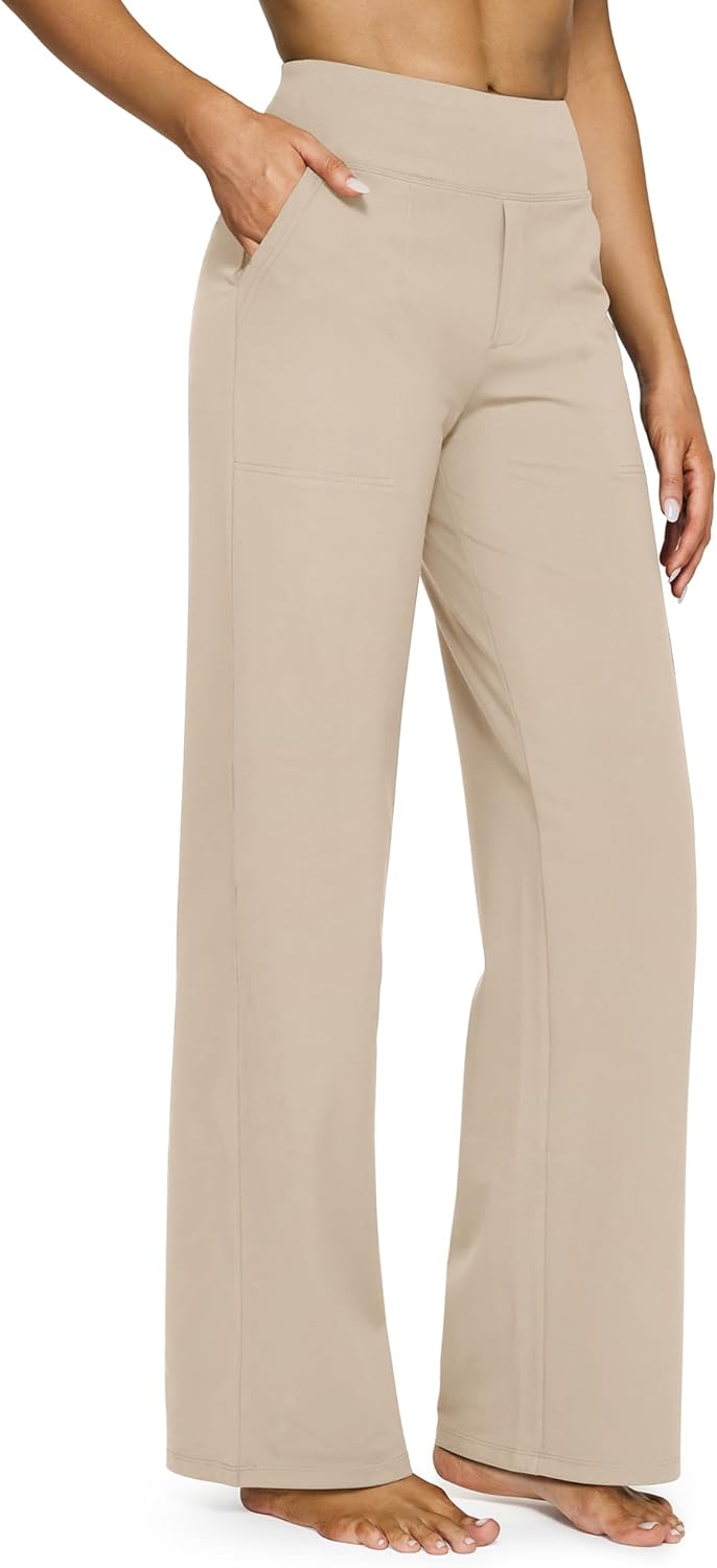 G4Free Women's Wide-Leg Yoga Pants
