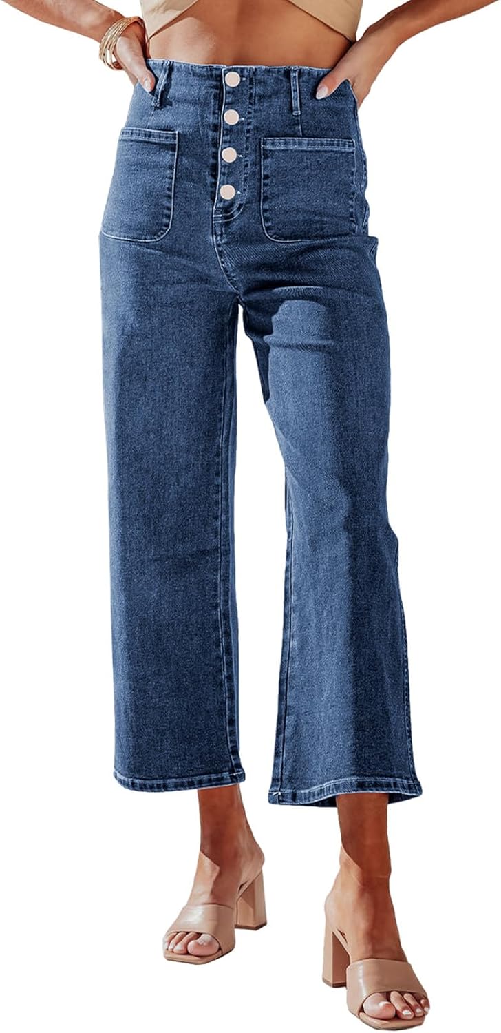 Sidefeel Women's Wide Leg Jeans
