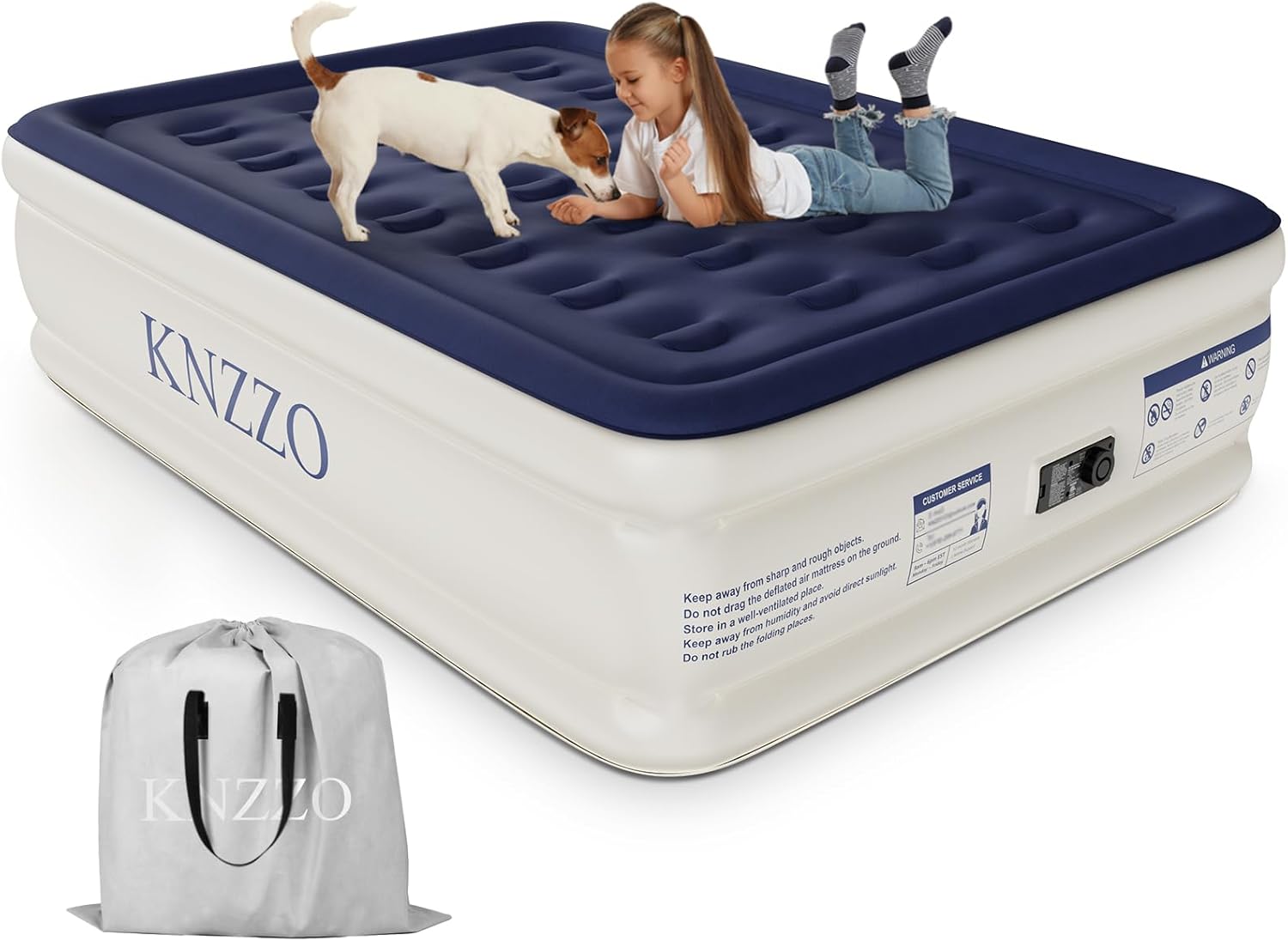 Air Mattress Queen with Built-in Pump