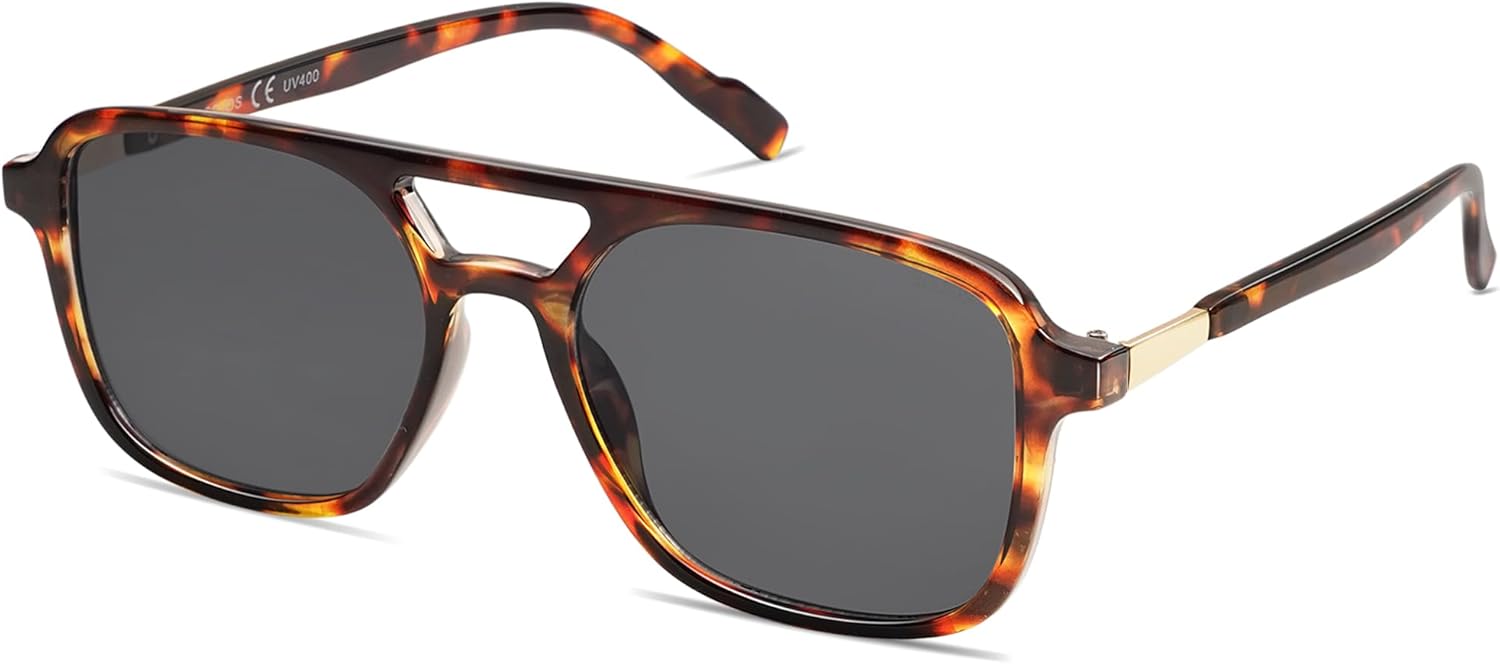 SOJOS Retro Aviator Sunglasses