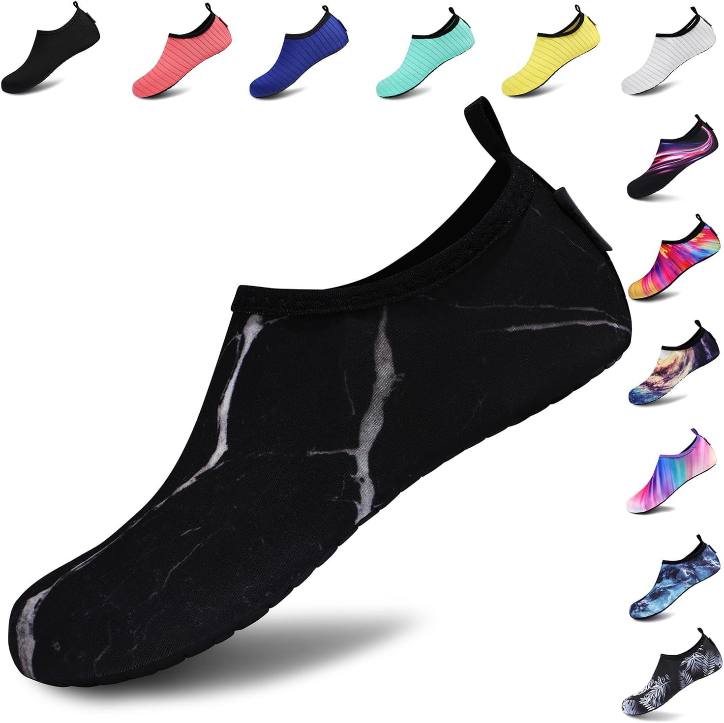 VIFUUR Water Shoes – Barefoot Quick-Dry Aqua Socks