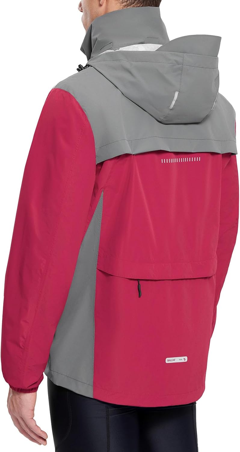 baleaf Men's Rain Jacket Waterproof Windbreaker