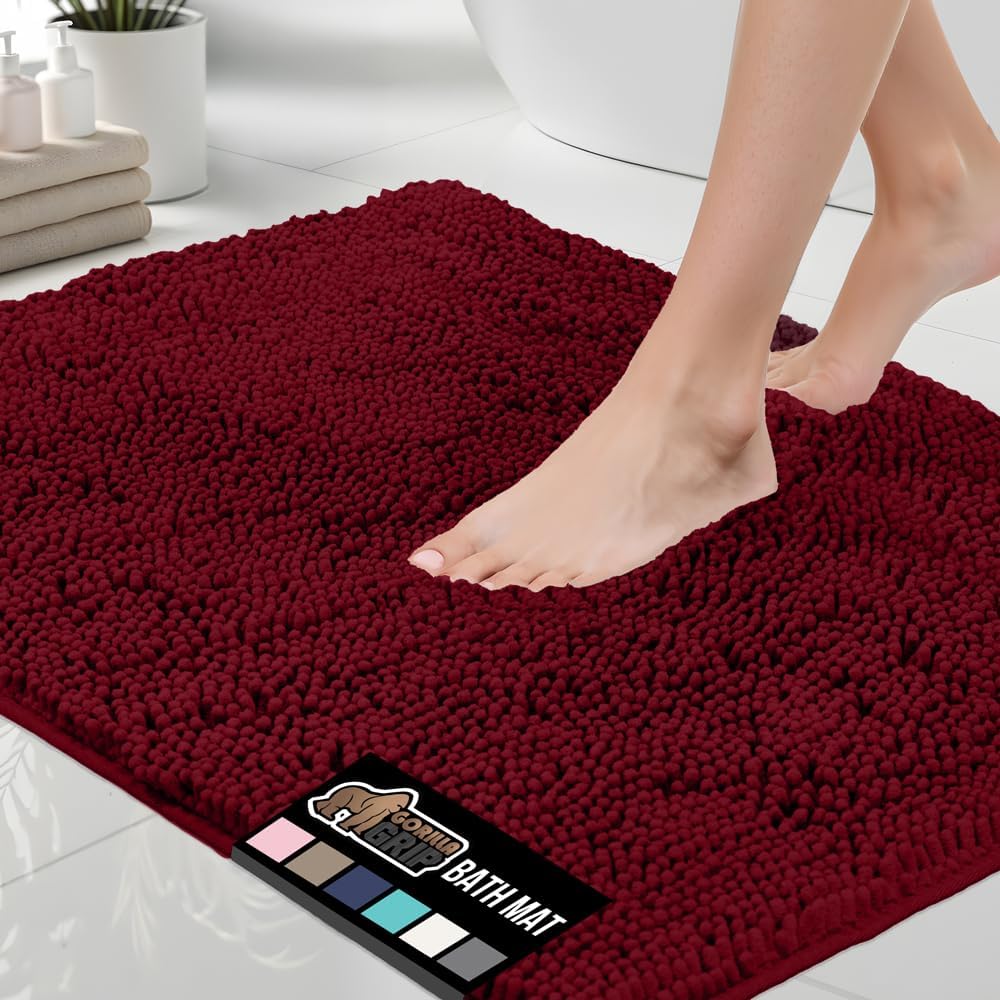 GORILLA GRIP Chenille Bath Rug