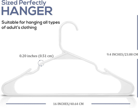 Utopia Home Plastic Hangers Space Saving Clothes Hanger