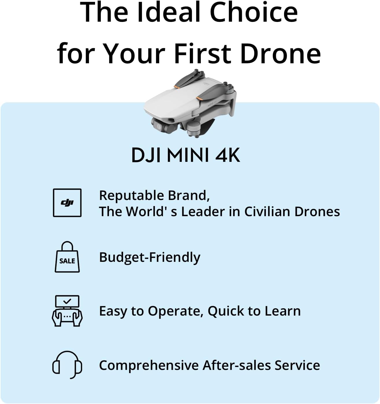 DJI Mini 4K Drone with 4K Camera